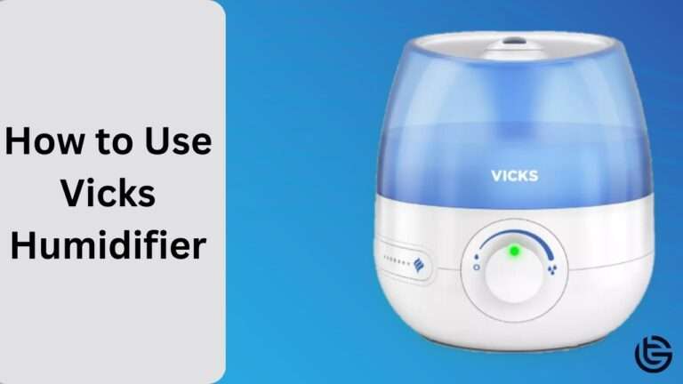 how to use vicks humidifier